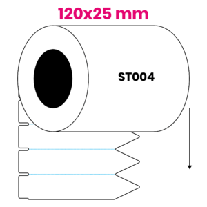 Steeketiket 120x25mm ST004