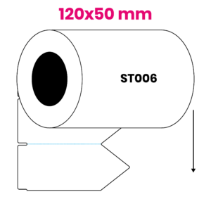 Steeketiket 120x50mm ST006