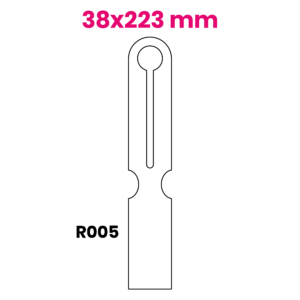 Hängeetikett 038x223 mm R005