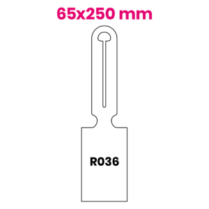 Hanglabel 65x250mm R036