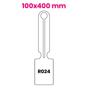Hanglabel 100x400mm R024