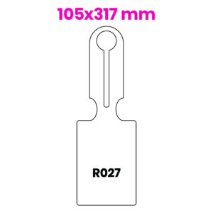 Hanglabel 105x317mm R027