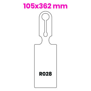 Hängeetikett 105x362mm R028