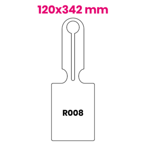 Hängeetikett 120x342 mm R008