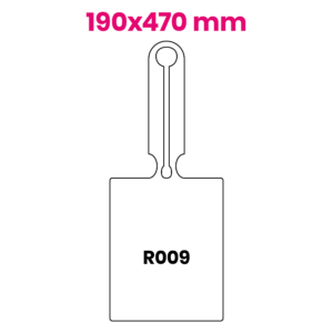 Hängeetikett 190x470 mm R009