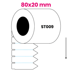 Steeketiket 80x20mm ST009