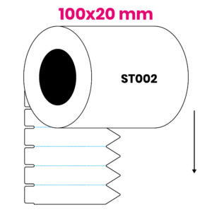 Steeketiket 100x20mm ST002
