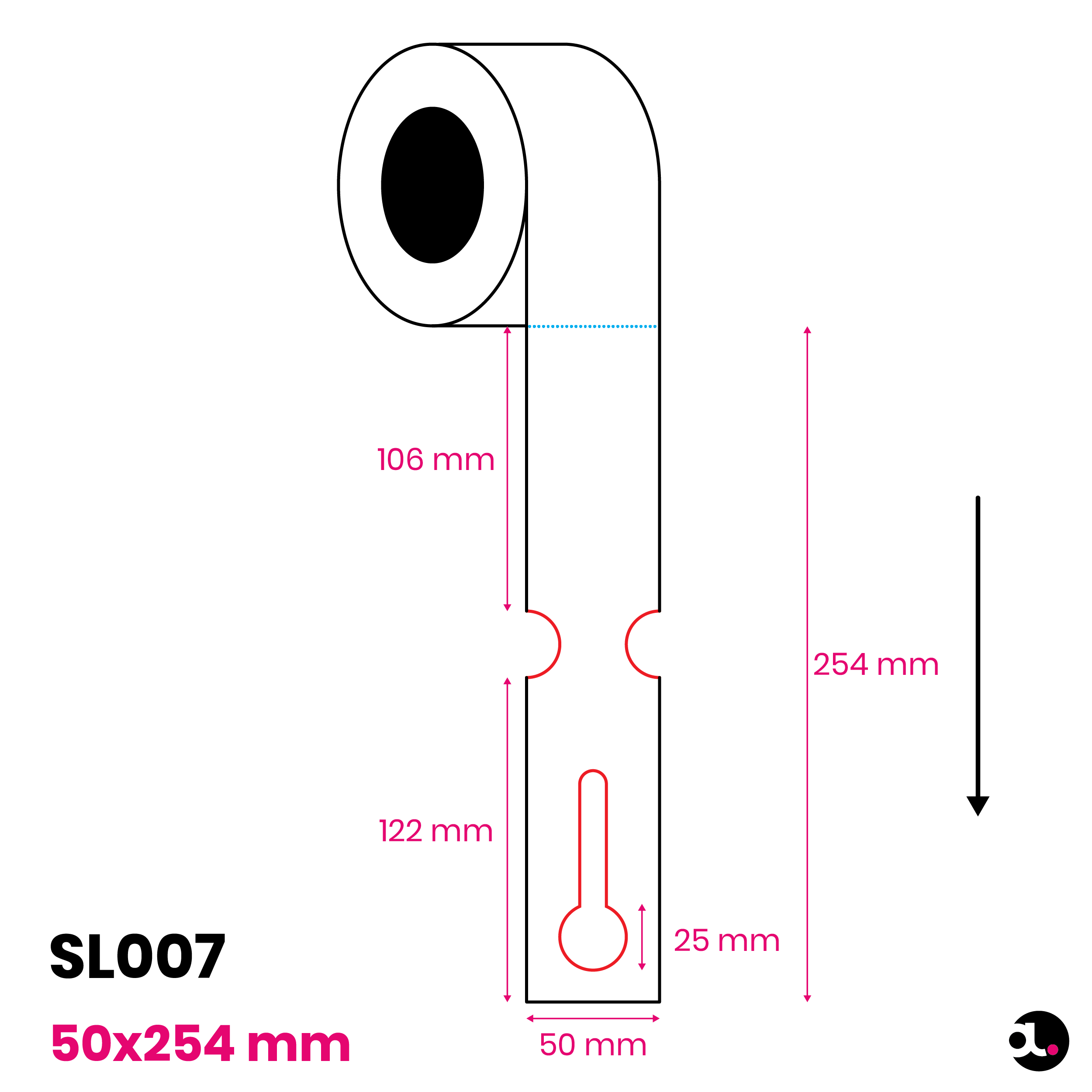 50 X 254 mm 1r specs
