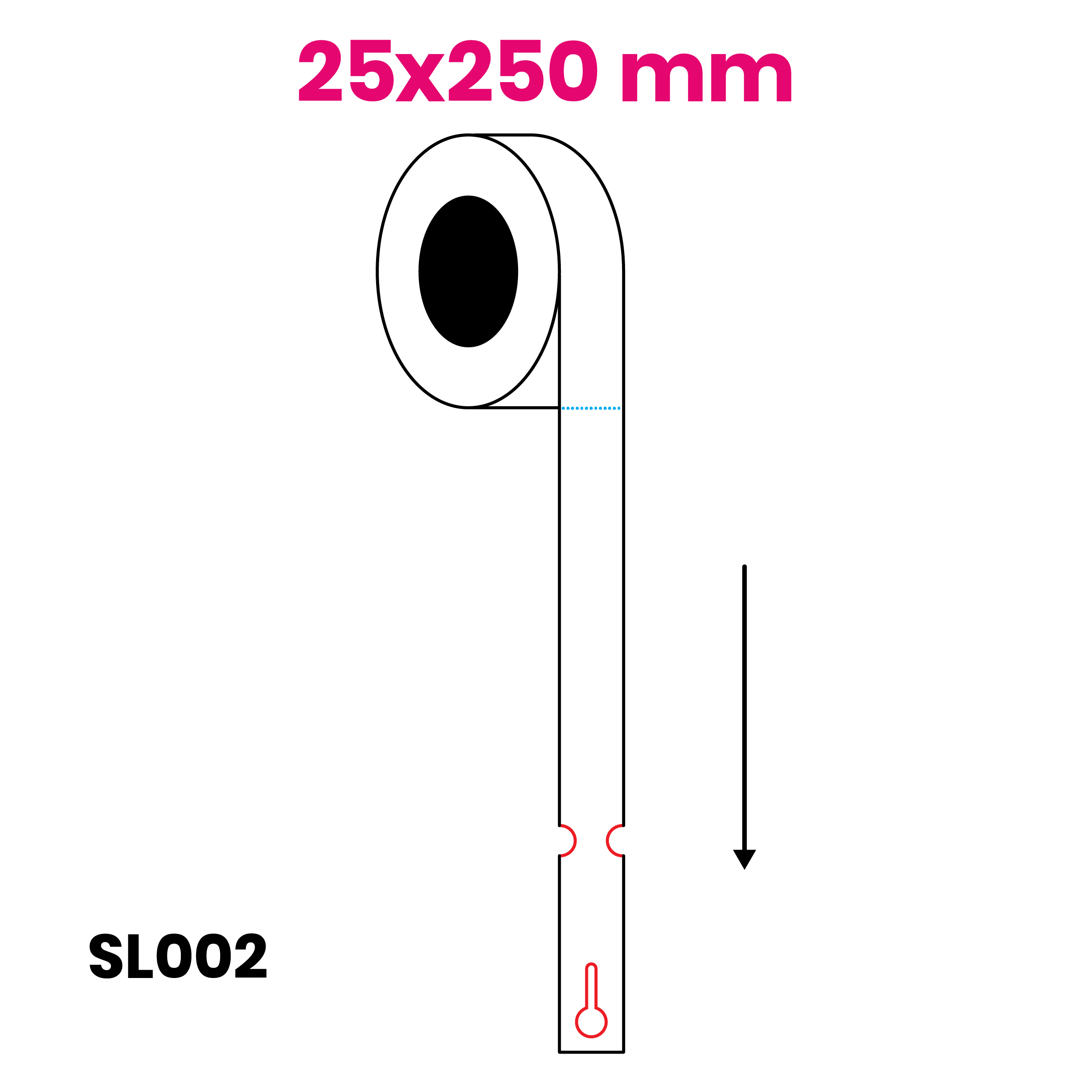25 x 250 mm 1b