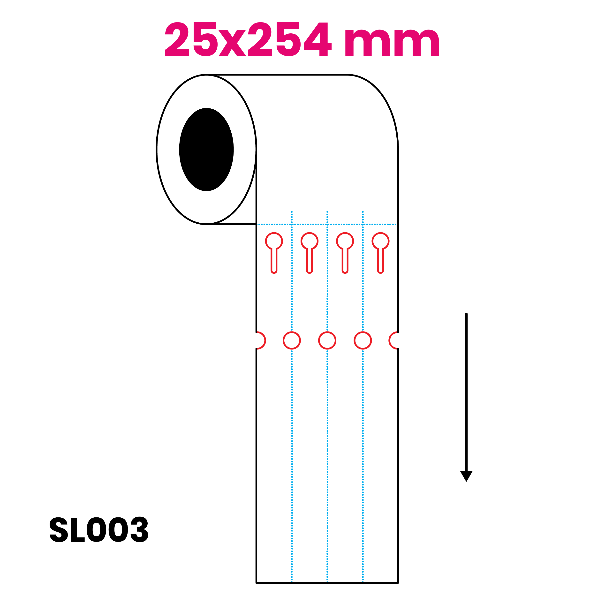 25 x 254 mm 4b SA